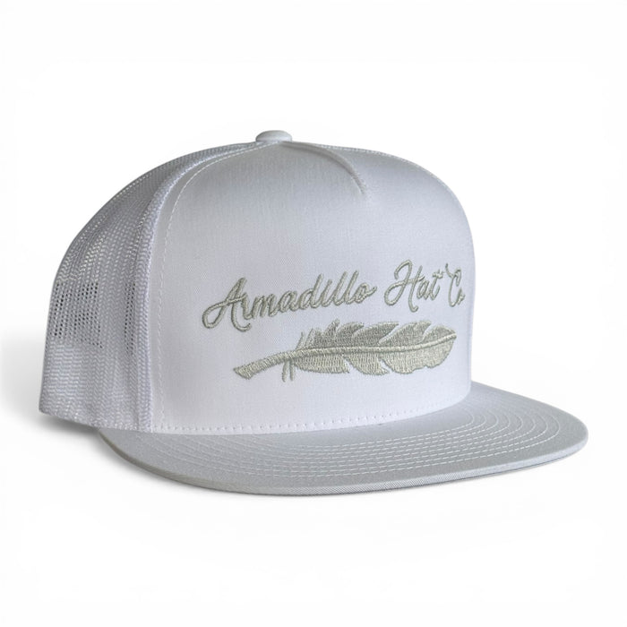 El Patron white deep-fit trucker hat, Armadillo Hat Co.