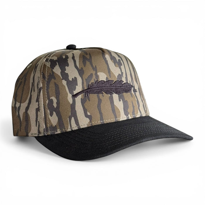 Bottomland camo deep-fit trucker hat, Armadillo Hat Co.