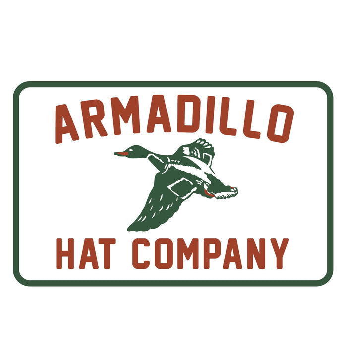 Ol' Duck hunting vinyl decal, Armadillo Hat Co.