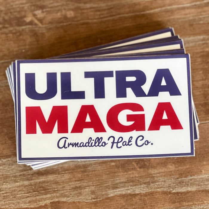 ULTRA patriotic vinyl decal, Armadillo Hat Co.