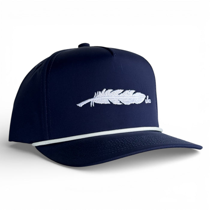Bluebird blue performance snapback hat, Armadillo Hat Co.