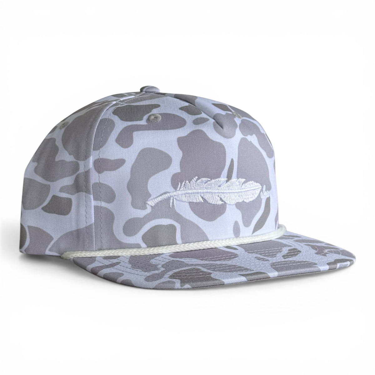 Tracks duck camo rope snapback hat, Armadillo Hat Co.