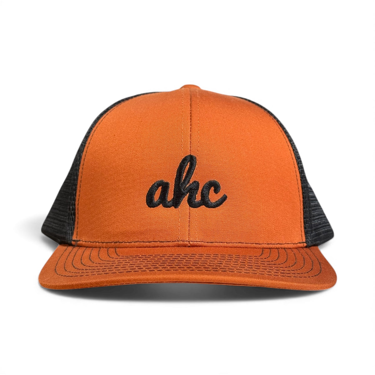 Boondock burnt-orange trucker hat, Armadillo Hat Co.
