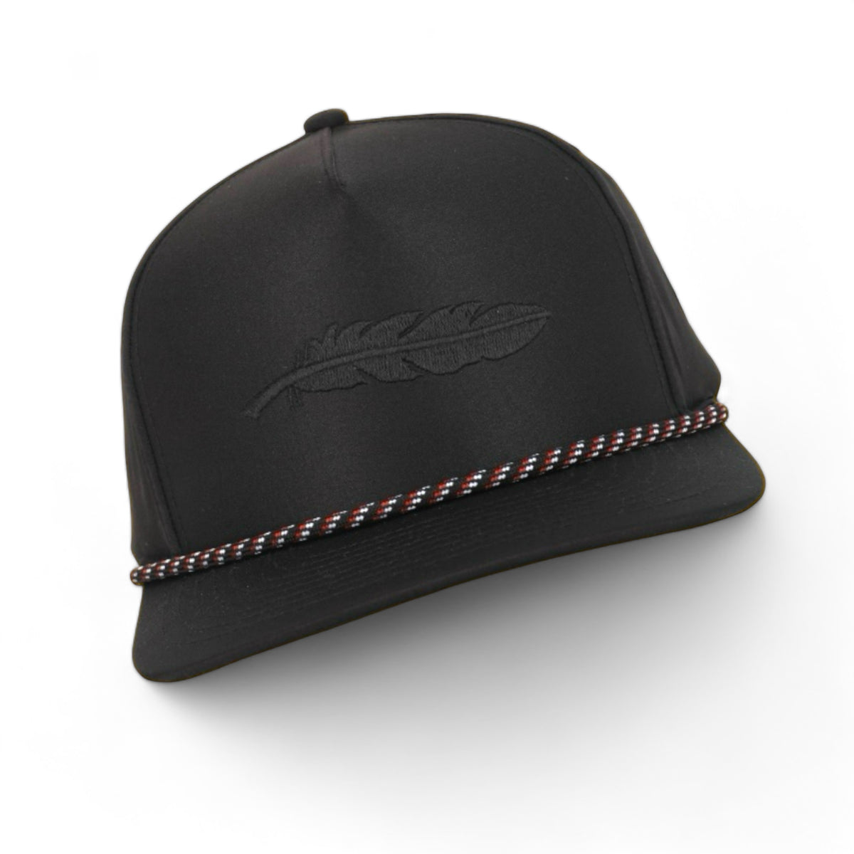 Blackbird black performance snapback hat, Armadillo Hat Co.