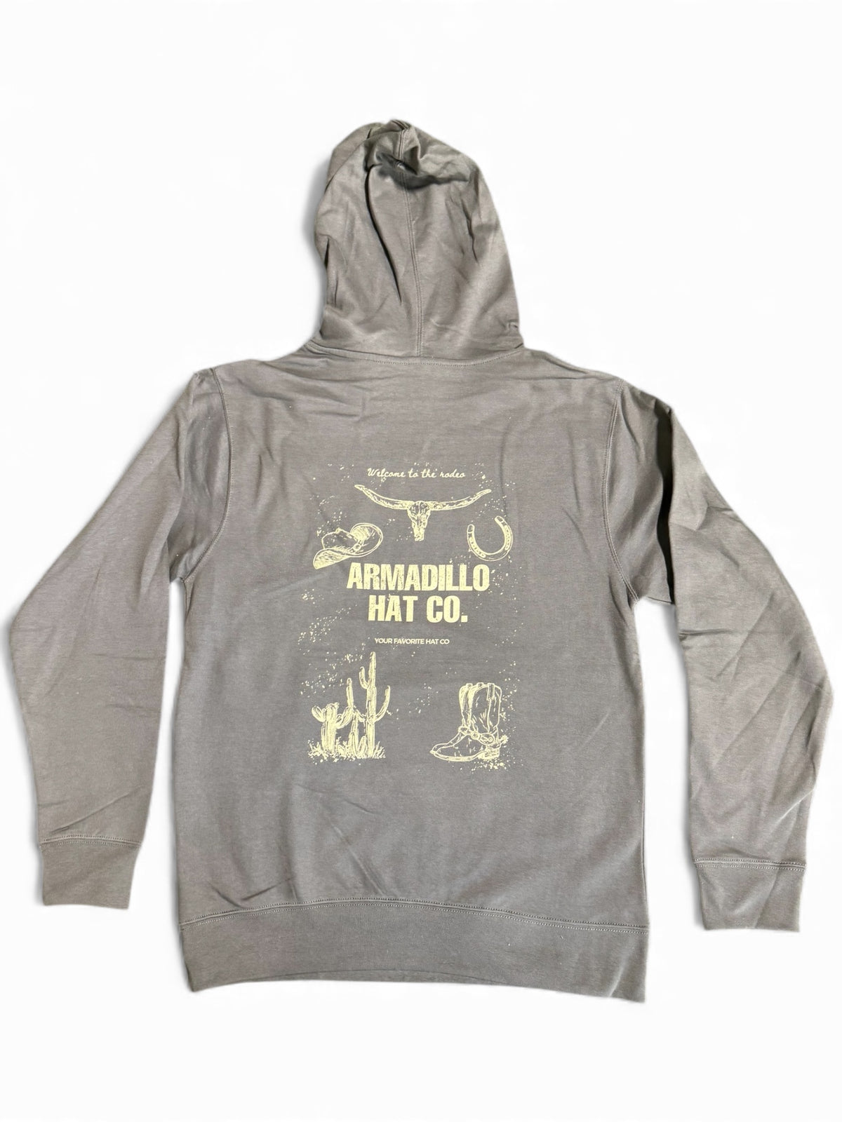 Light Dusty washed hoodie, Armadillo Hat Co.