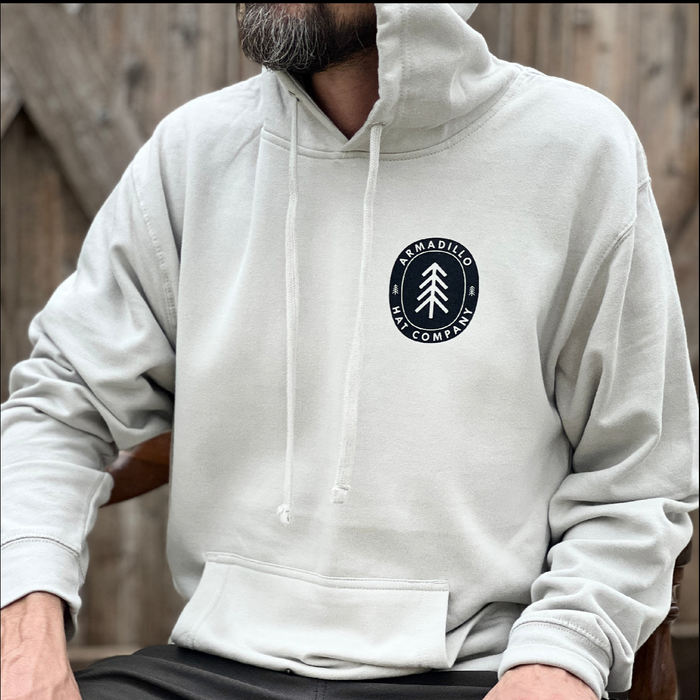 AHC logo heavyweight hoodie, Armadillo Hat Co.