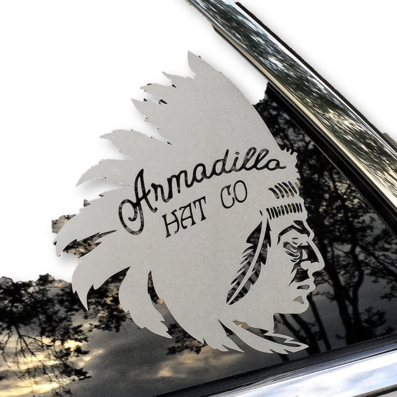 AHC Big Chief Decal - Armadillo Hat Co.